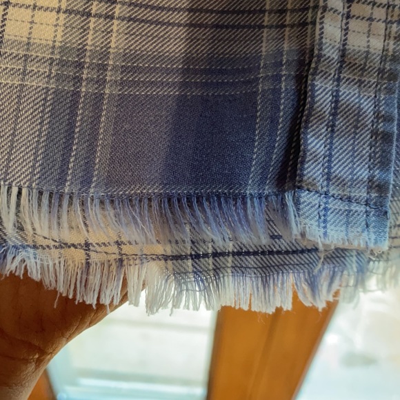 Billabong blue and white plaid button up. - Picture 3 of 3